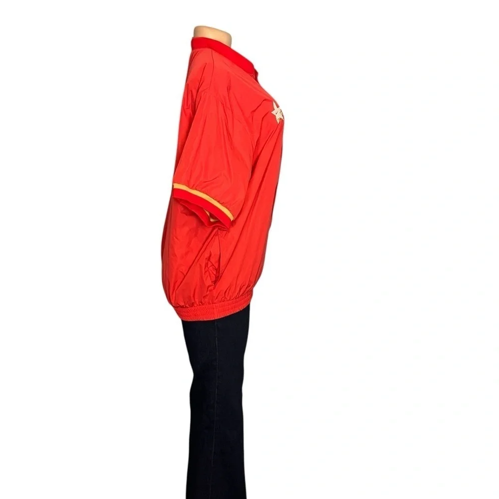 Nike NBA Hoops  Basketball Red Shirt Jacket Short Sleeve